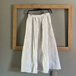 Reformation white linen two piece size size 2